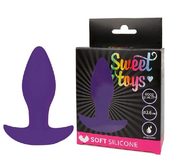 Фиолетовая анальная втулка Sweet Toys - 8,5 см. от Bior toys