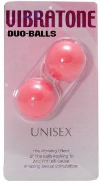 Розовые вагинальные шарики Vibratone DUO-BALLS от Seven Creations