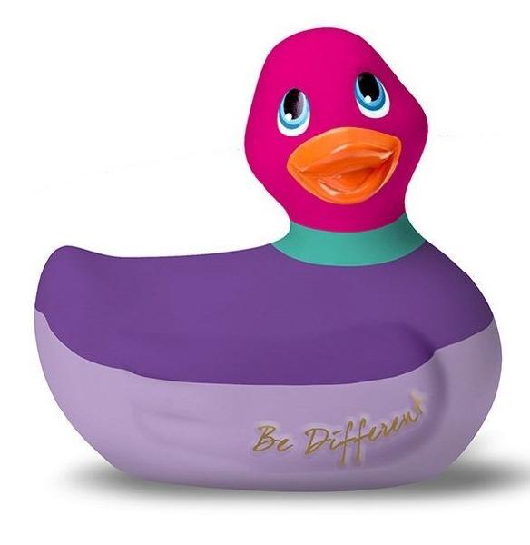 Фиолетово-розовый вибратор-уточка I Rub My Duckie 2.0 Colors от Big Teaze Toys