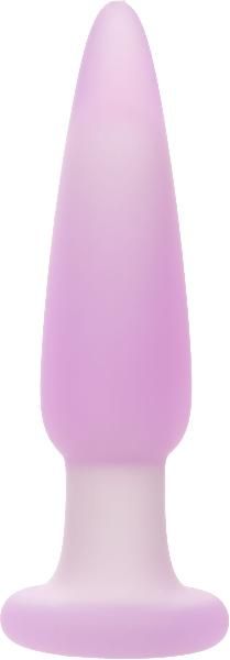 Сиреневая анальная пробка Slender Probe с вибрацией - 11,5 см. от California Exotic Novelties
