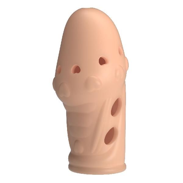 Телесная насадка на пенис Booker - 8 см. от Baile