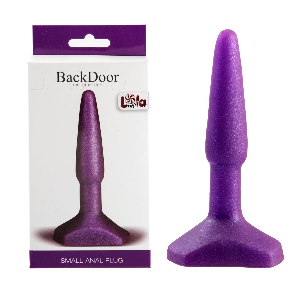 Фиолетовый анальный стимулятор Small Anal Plug Purple - 12 см. от Lola toys