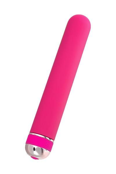 Розовый нереалистичный вибратор Mastick - 18 см. от A-toys