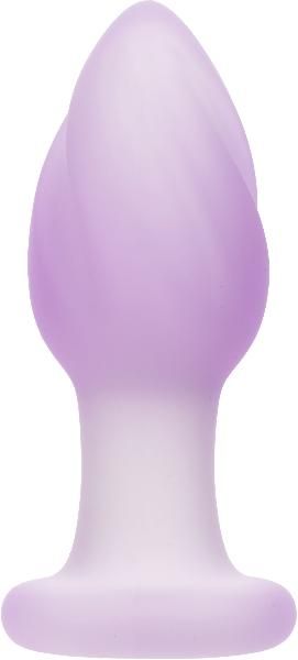 Сиреневая анальная пробка Ridge Probe с вибрацией - 9,5 см. от California Exotic Novelties