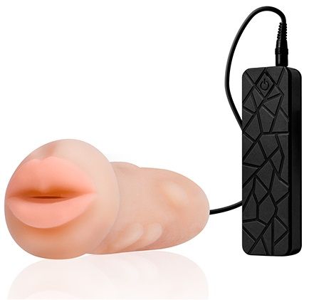 Мастурбатор-ротик с вибрацией REALSTUFF VIBRATING MASTURBATOR MOUTH от Dream Toys
