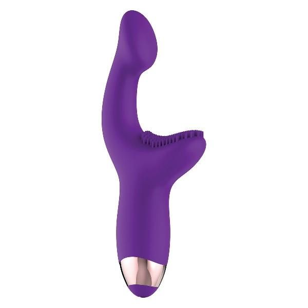 Фиолетовый массажёр для G-точки G-Spot Pleaser - 19 см. от Adam & Eve