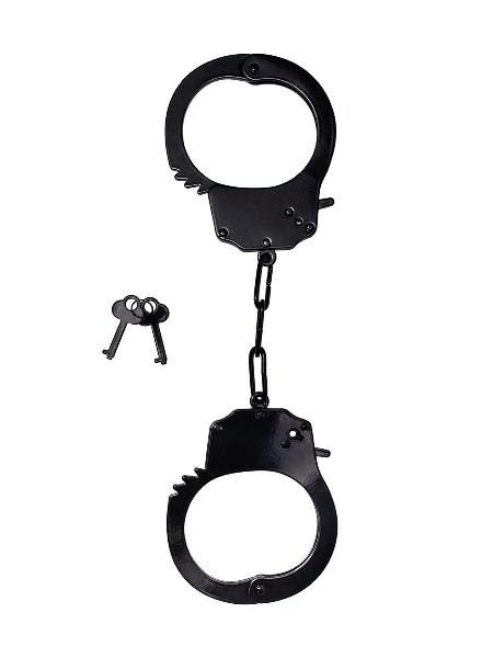 Черные стальные наручники от Le Frivole