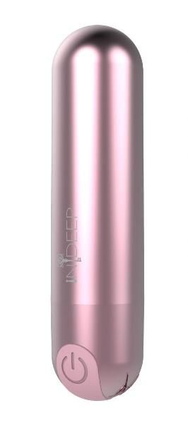 Розовая перезаряжаемая вибропуля Clio - 7,6 см. от Indeep