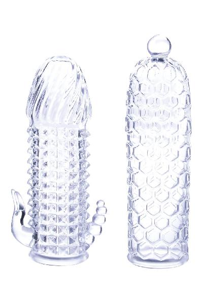 Набор из 2 прозрачных насадок на член Seductive Tickler Sleeves Set от NMC