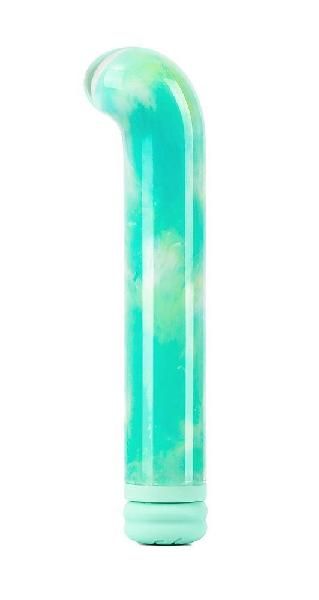 Зеленый компактный вибратор из стекла Magic Cane - 12 см. от BeYourLover