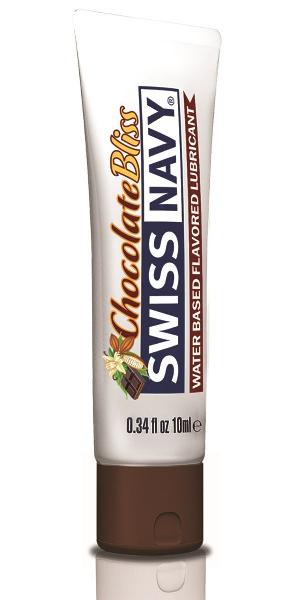 Лубрикант с ароматом шоколада Swiss Navy Chocolate Bliss Lube - 10 мл. от Swiss navy
