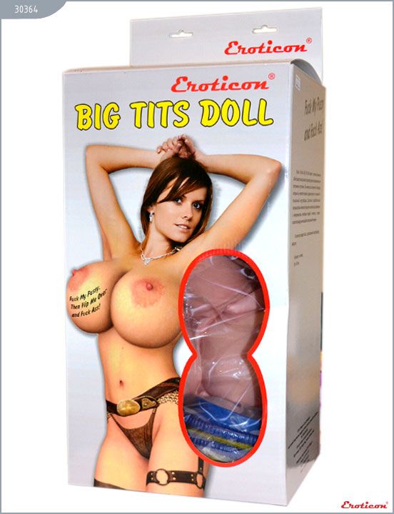 Надувная кукла «Брюнетка» с большой грудью от Eroticon
