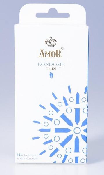 Супертонкие презервативы AMOR Thin - 15 шт. от AMOR