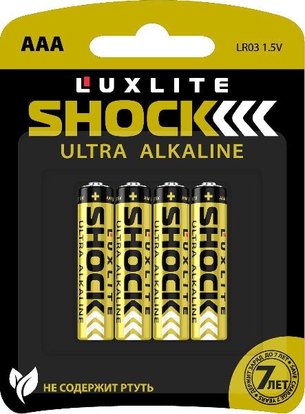 Батарейки Luxlite Shock (GOLD) типа ААА - 4 шт. от Luxlite