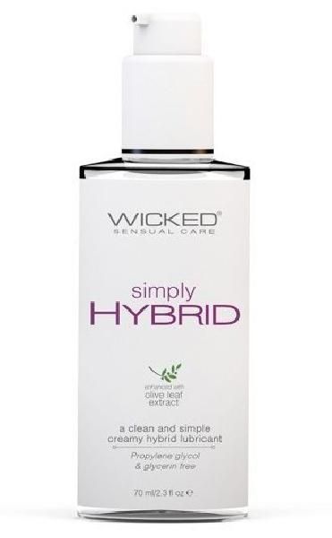 Водно-силиконовый лубрикант Wicked Simply HYBRID - 70 мл. от Wicked