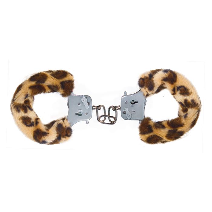 Наручники с леопардовым мехом Furry Fun Cuffs Leopard от Toy Joy