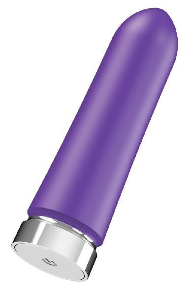 Фиолетовая перезаряжаемая вибропуля VeDO Bam - 9,7 см. от VeDO