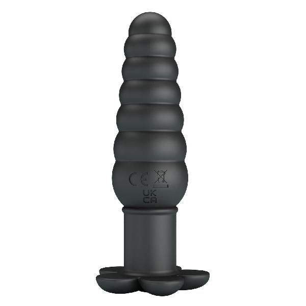 Черный анальный вибростимулятор Imron - 11 см. от Baile