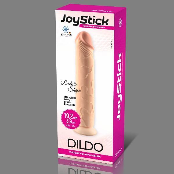 Телесный фаллоимитатор JoyStick на присоске - 19,2 см. от Sitabella