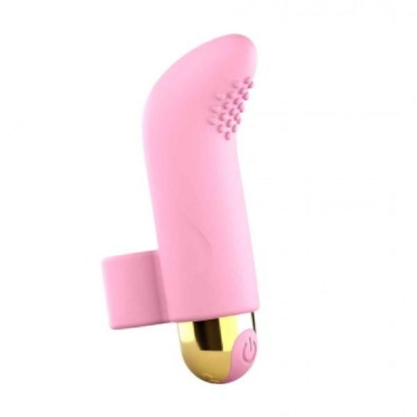 Розовый вибратор на палец Touch Me - 8,6 см. от Love to Love