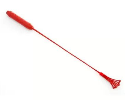 Красный стек с ручкой-фаллосом - 62 см. от Sitabella
