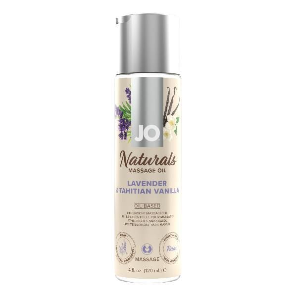 Массажное масло с ароматом лаванды и ванили JO Naturals Lavender   Vanilla - 120 мл. от System JO