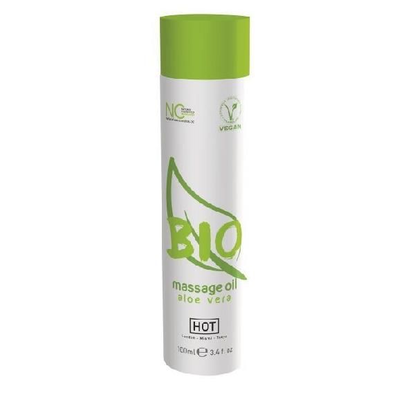 Массажное масло BIO Massage oil aloe vera с ароматом алоэ - 100 мл. от HOT