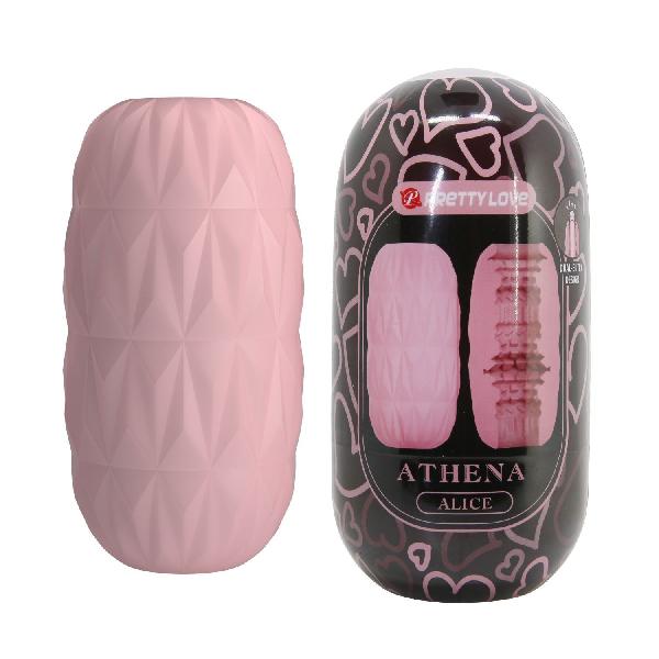 Розовый мастурбатор Athena от Baile