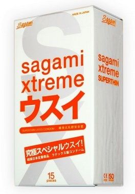 Ультратонкие презервативы Sagami Xtreme SUPERTHIN - 15 шт. от Sagami