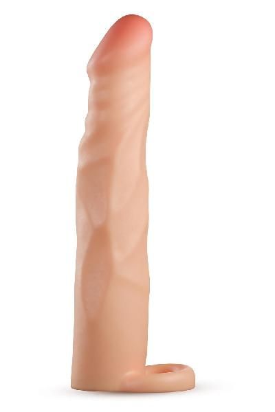 Телесная насадка-удлинитель Fortitude с подхватом - 17,7 см. от Blush Novelties
