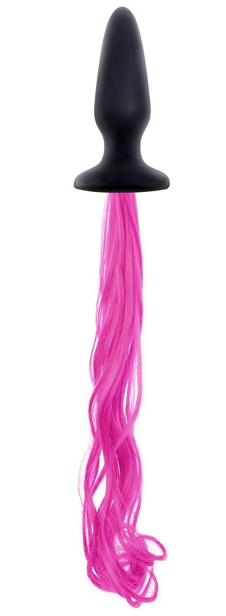 Анальная втулка с розовым хвостом Unicorne Tails от NS Novelties