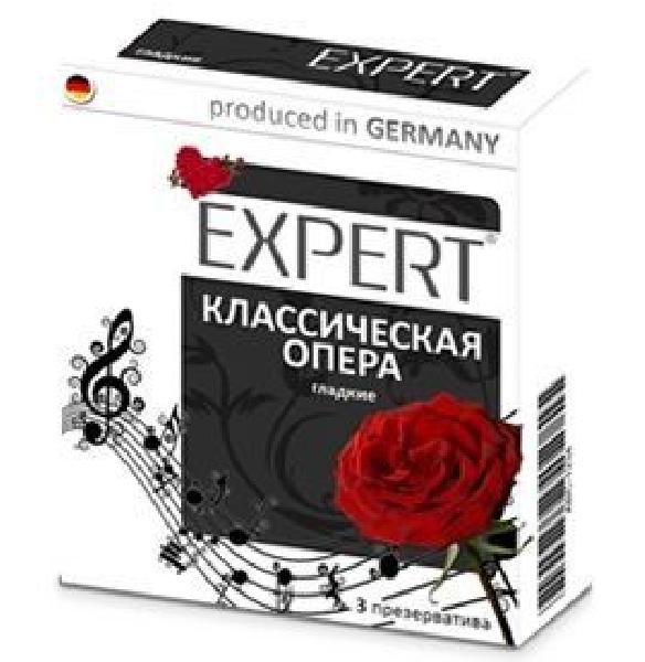 Гладкие презервативы Expert  Классическая опера  - 3 шт. от Expert