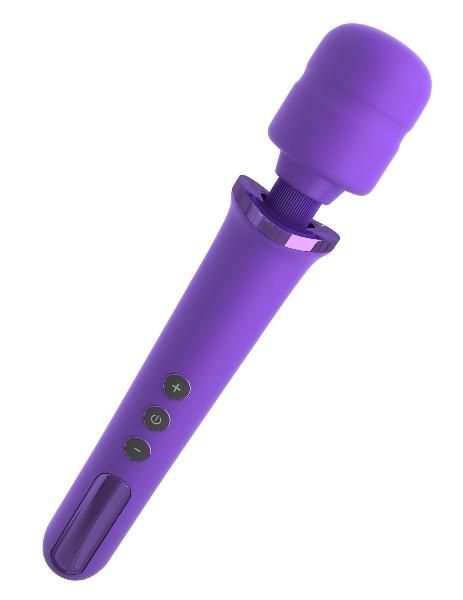 Фиолетовый вибромассажер Rechargeable Power Wand от Pipedream