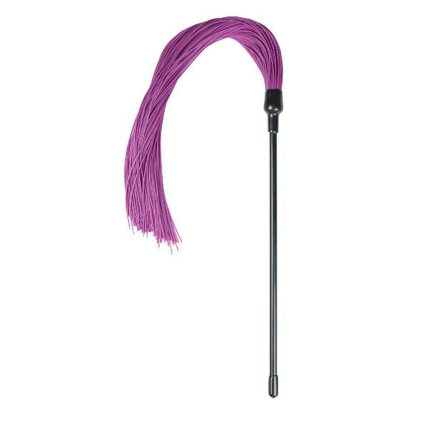 Плеть с фиолетовыми силиконовыми хвостами Purple Silicone Tickler - 45 см. от EDC Wholesale
