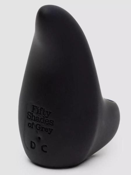 Черный вибратор на палец Sensation Rechargeable Finger Vibrator от Fifty Shades of Grey