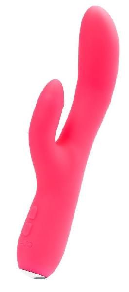 Розовый вибромассажер VeDO Rockie с клиторальным отростком - 21,9 см. от VeDO