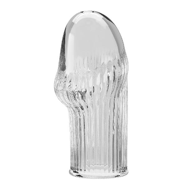 Прозрачная насадка на пенис Huel - 9 см. от Baile