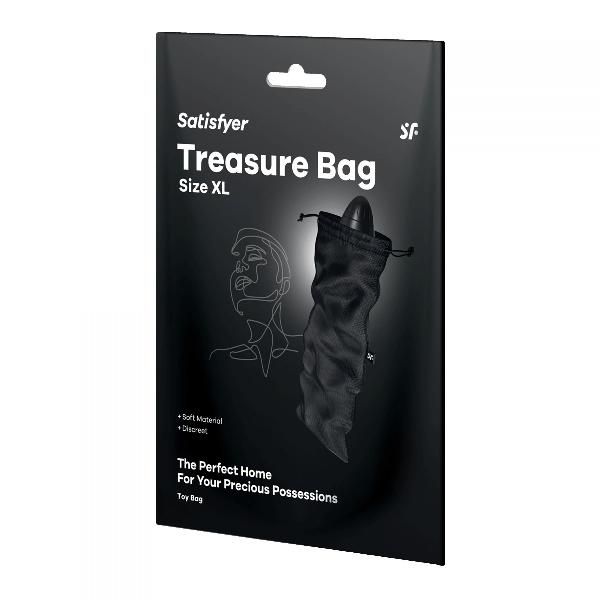 Черный мешочек для хранения игрушек Treasure Bag XL от Satisfyer