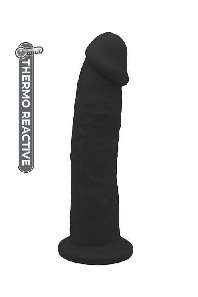 Черный фаллоимитатор на присоске DILDO 9INCH - 22 см. от Dream Toys