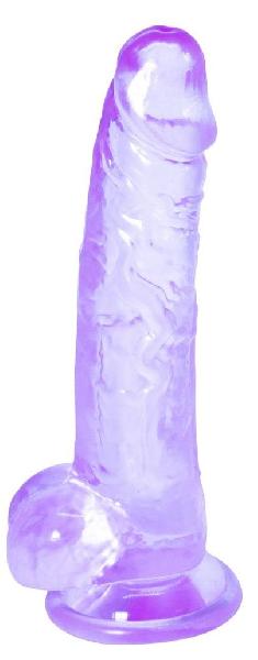 Фиолетовый фаллоимитатор Rocket - 19 см. от Lola toys