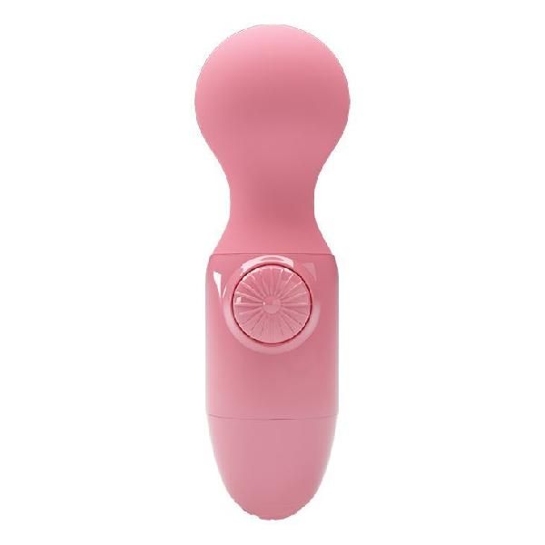 Нежно-розовый мини-вибратор с шаровидной головкой Mini Stick от Baile