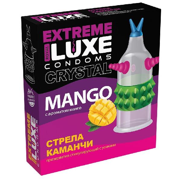 Стимулирующий презерватив  Стрела команчи  с ароматом ванили - 1 шт. от Luxe