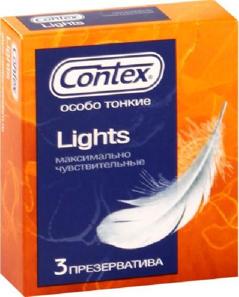 Особо тонкие презервативы Contex Lights - 3 шт. от Contex
