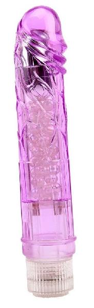 Фиолетовый вибратор Glitters Boy - 26,5 см. от Chisa