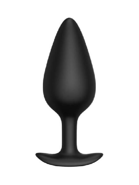 Черная анальная пробка Butt plug №04 - 10 см. от Erozon