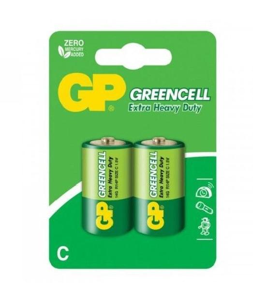 Батарейки солевые GP GreenCell C/R14G - 2 шт. от Элементы питания