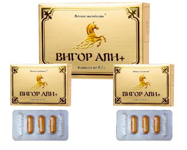 БАД для мужчин  Вигор Али+  - 6 капсул (0,3 гр.) от ФИТО ПРО