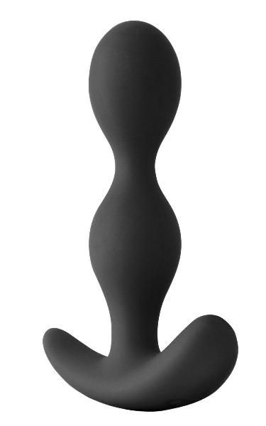 Черная силиконовая анальная пробка-елочка Pillager II - 12,4 см. от NS Novelties