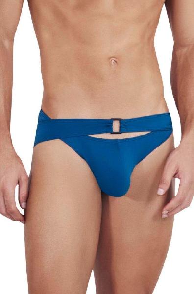 Синие мужские трусы-брифы с поясом Flashing Brief от Clever Masculine Underwear