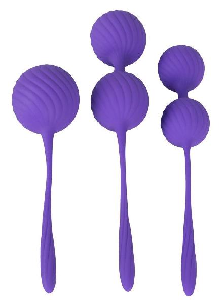 Фиолетовый набор вагинальных шариков 3 Kegel Training Balls от Orion